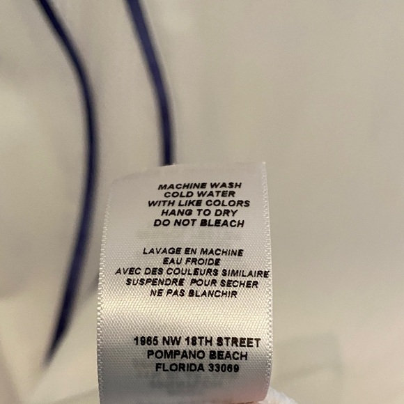 Sofibella White and Blue Tennis Shirt, Small - Picture 6 of 7